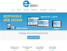 Tablet Screenshot of exposureone.com
